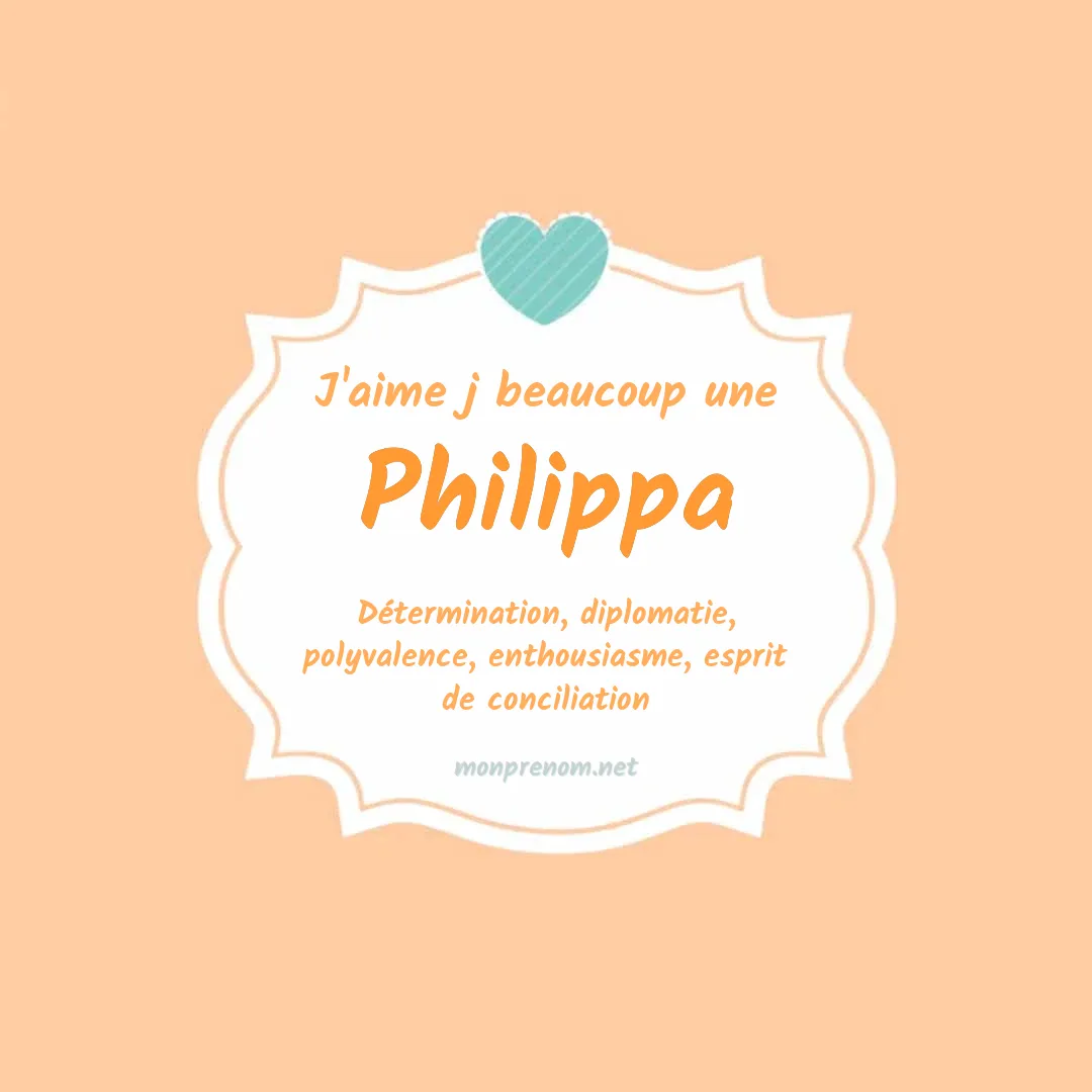 J'aime beaucoup Philippa