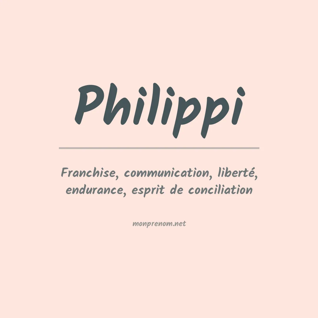 Prénom Philippi