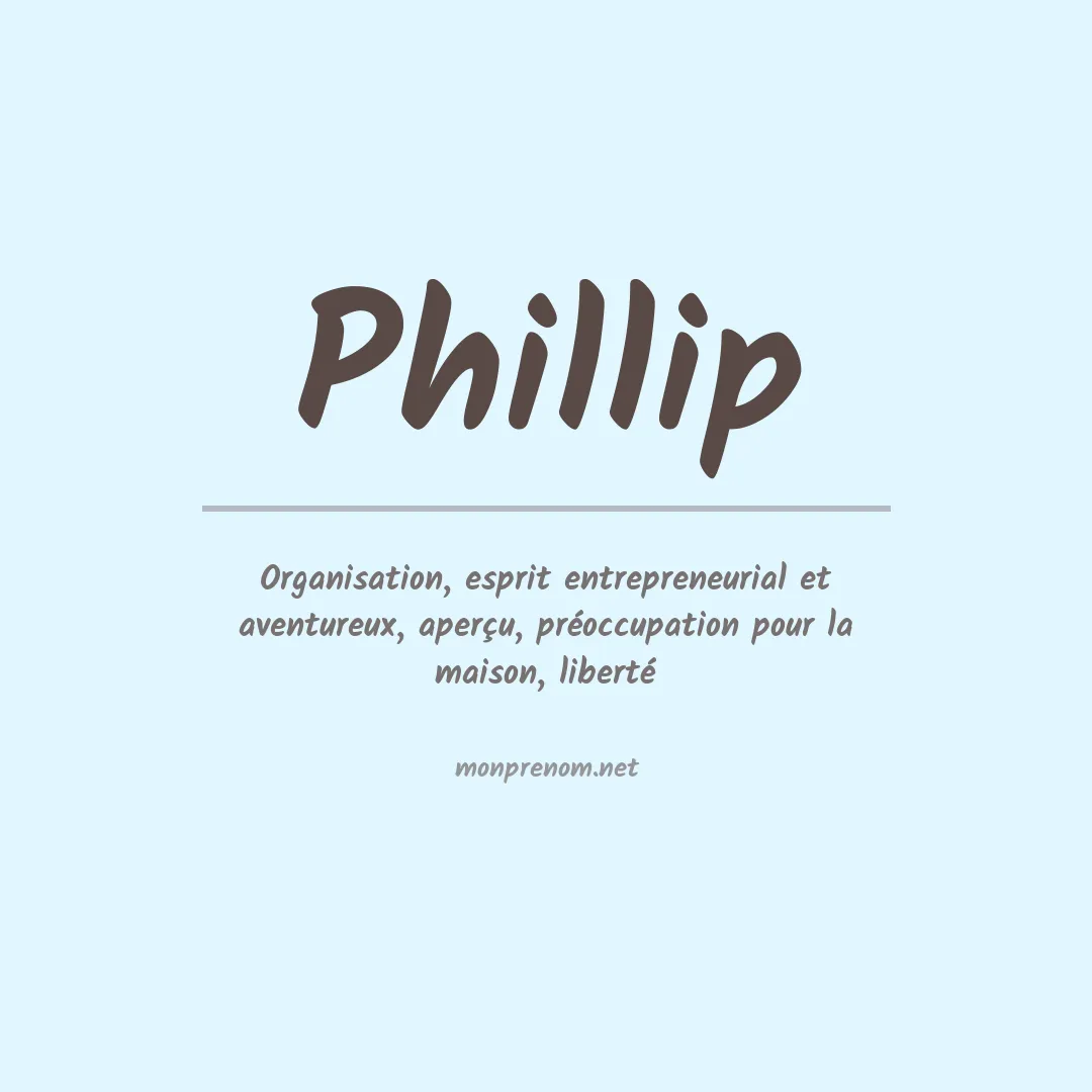 Prénom Phillip