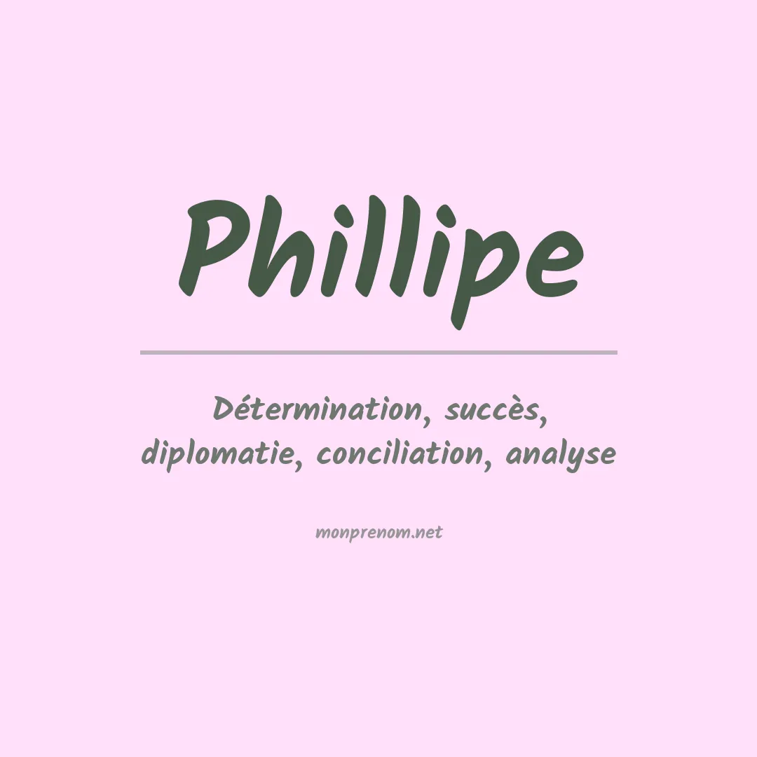 Prénom Phillipe