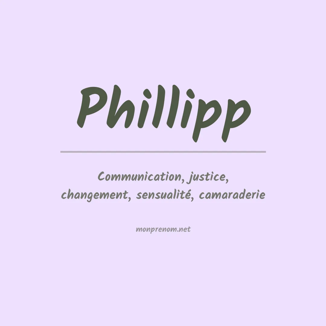 Prénom Phillipp