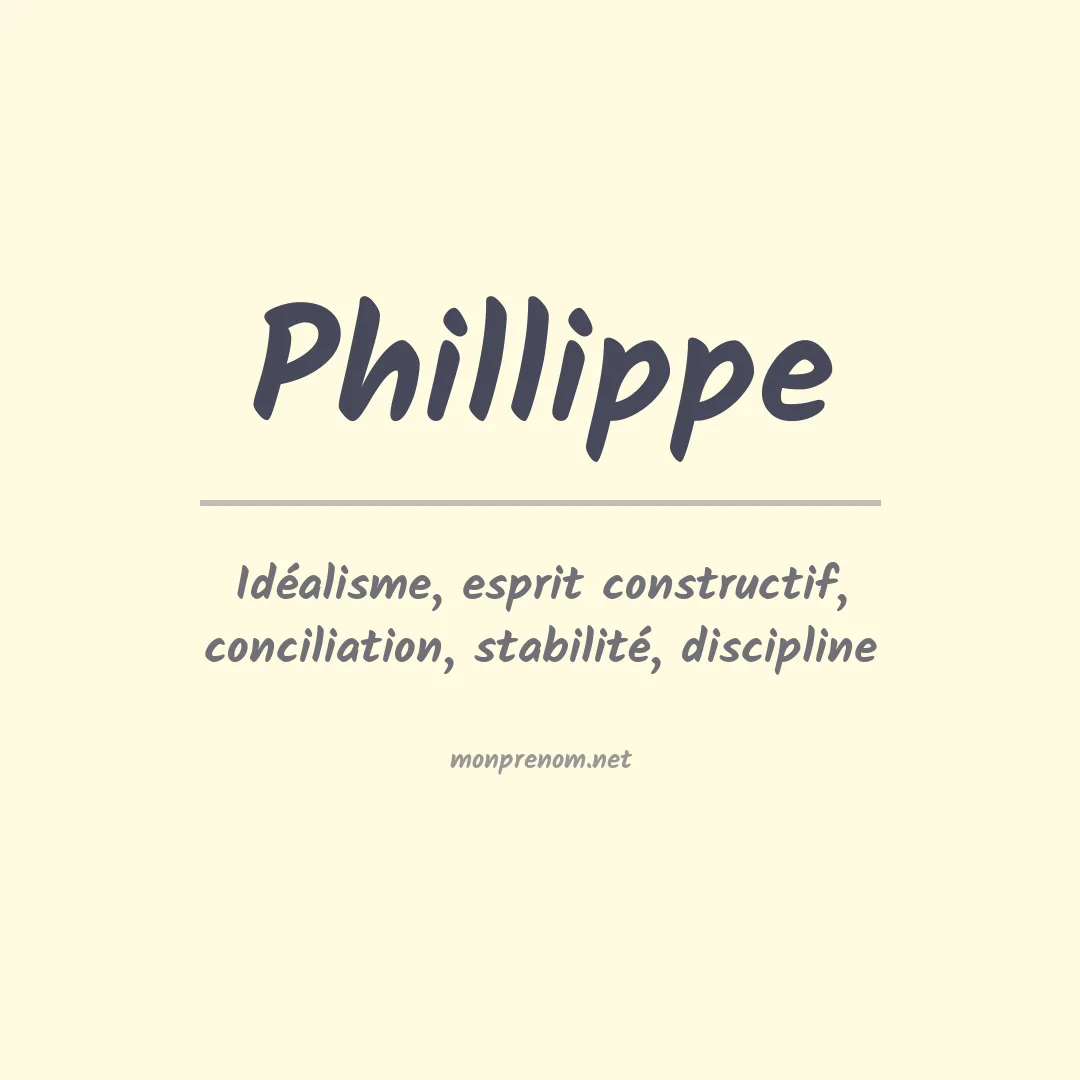 Prénom Phillippe