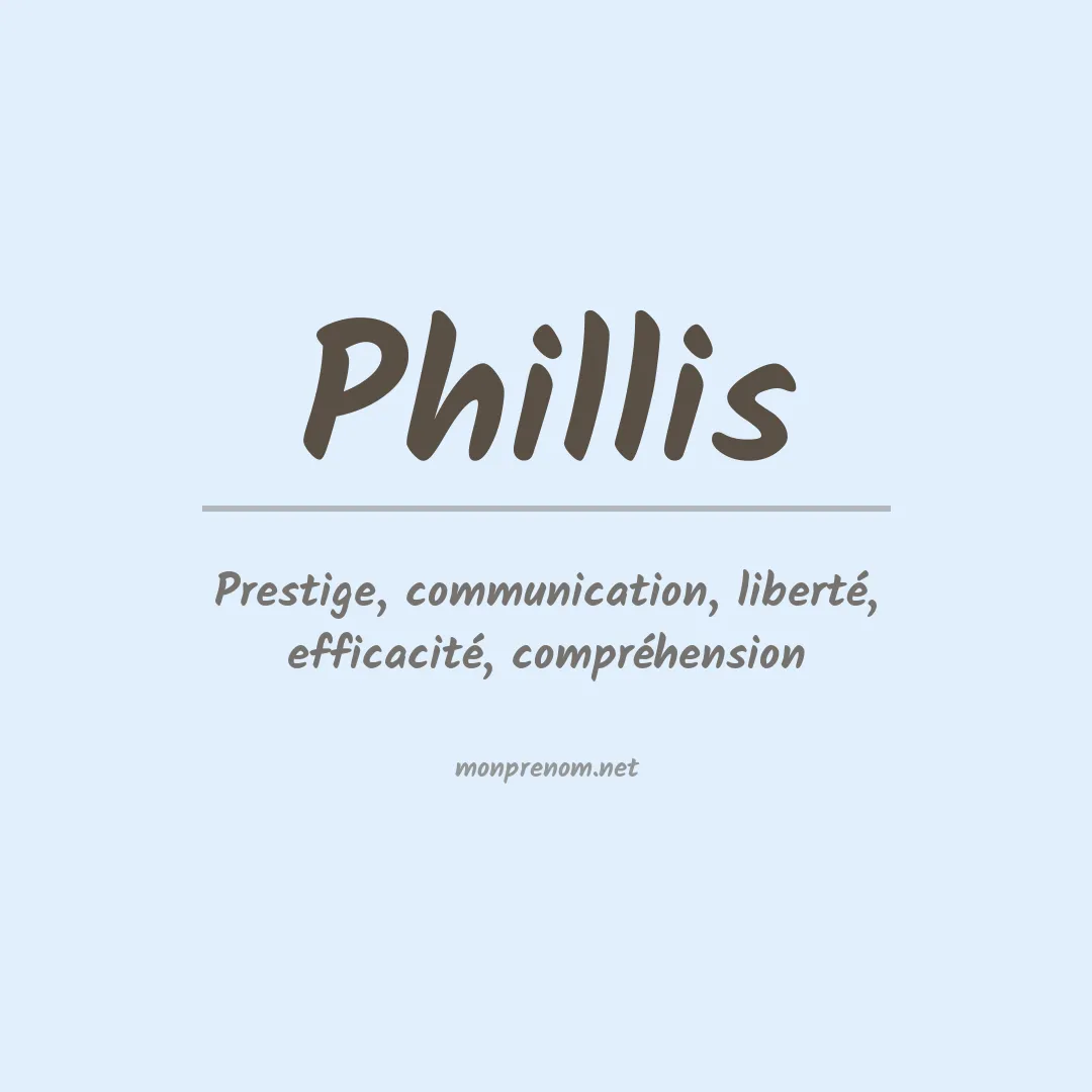 Prénom Phillis
