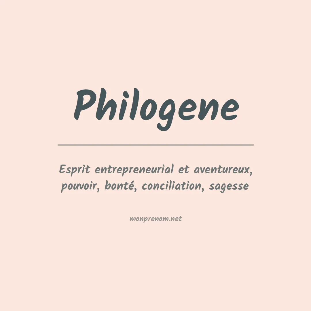 Prénom Philogene