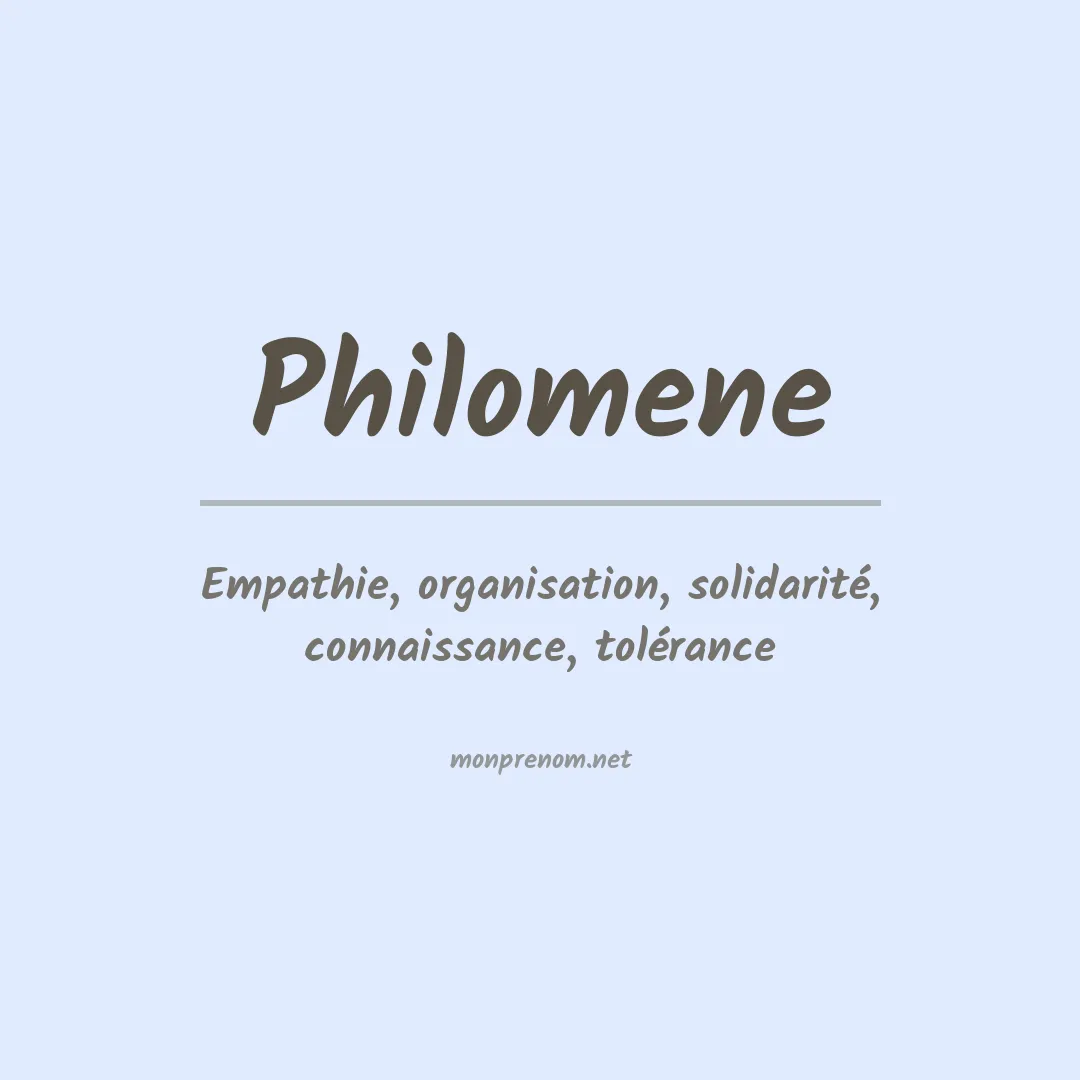 Prénom Philomene