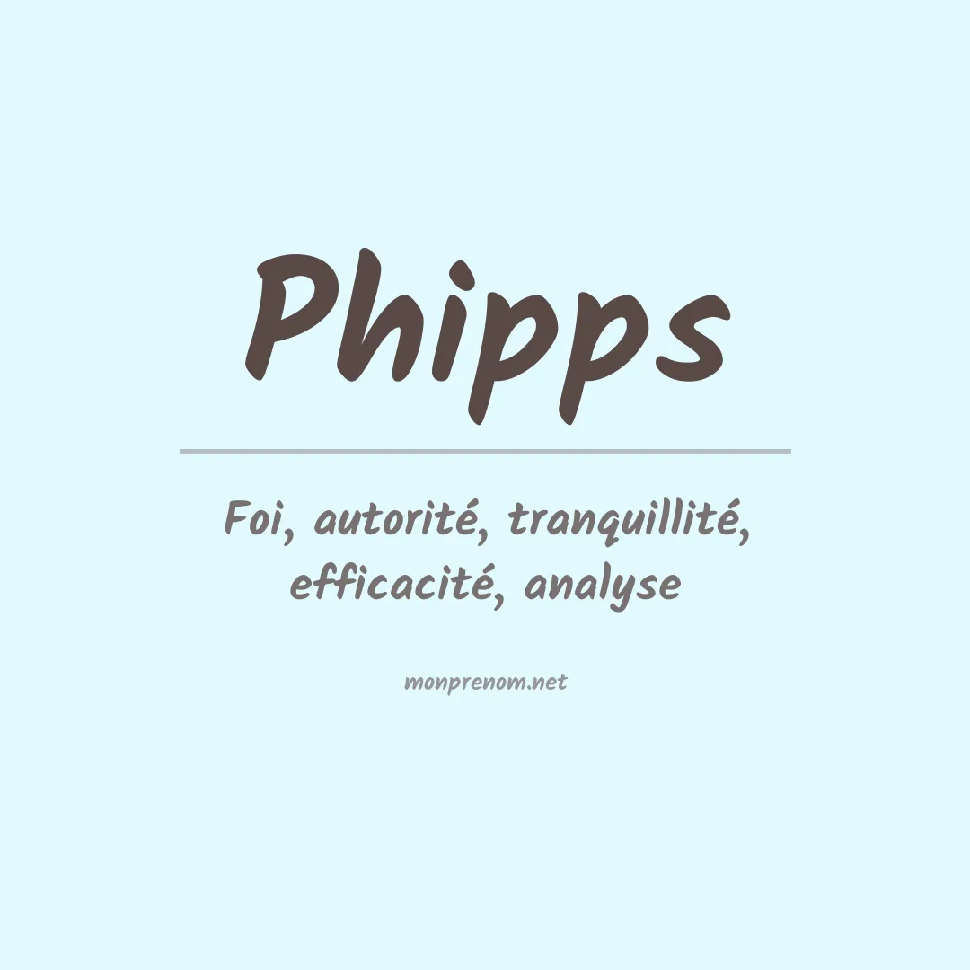 Prénom Phipps