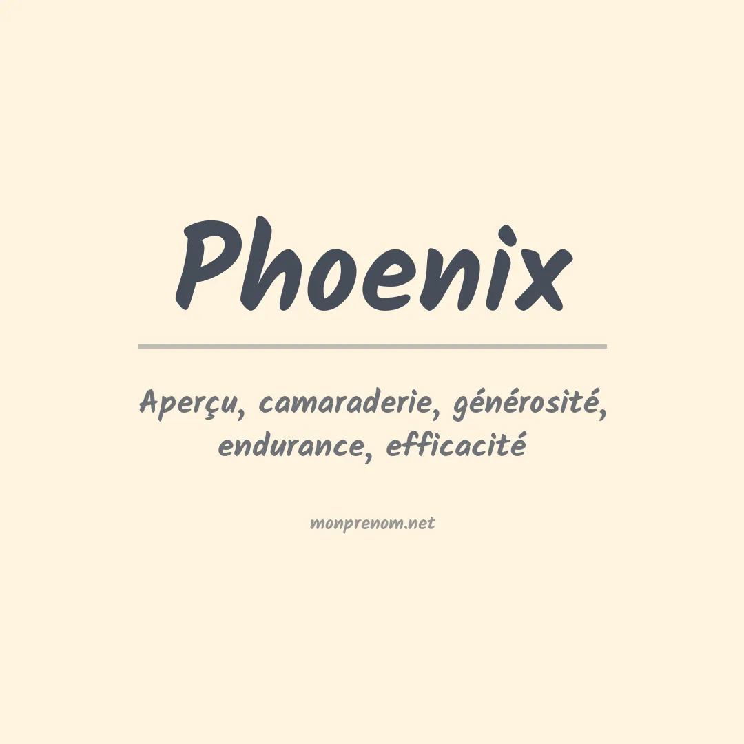 Prénom Phoenix