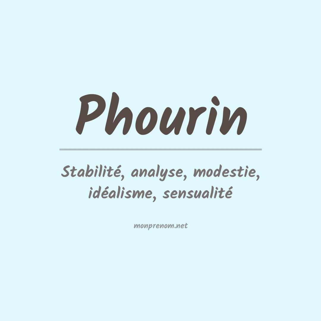 Signification du prénom Phourin