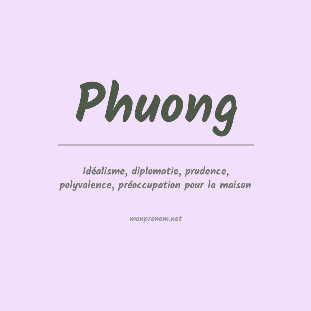 Prénom Phuong