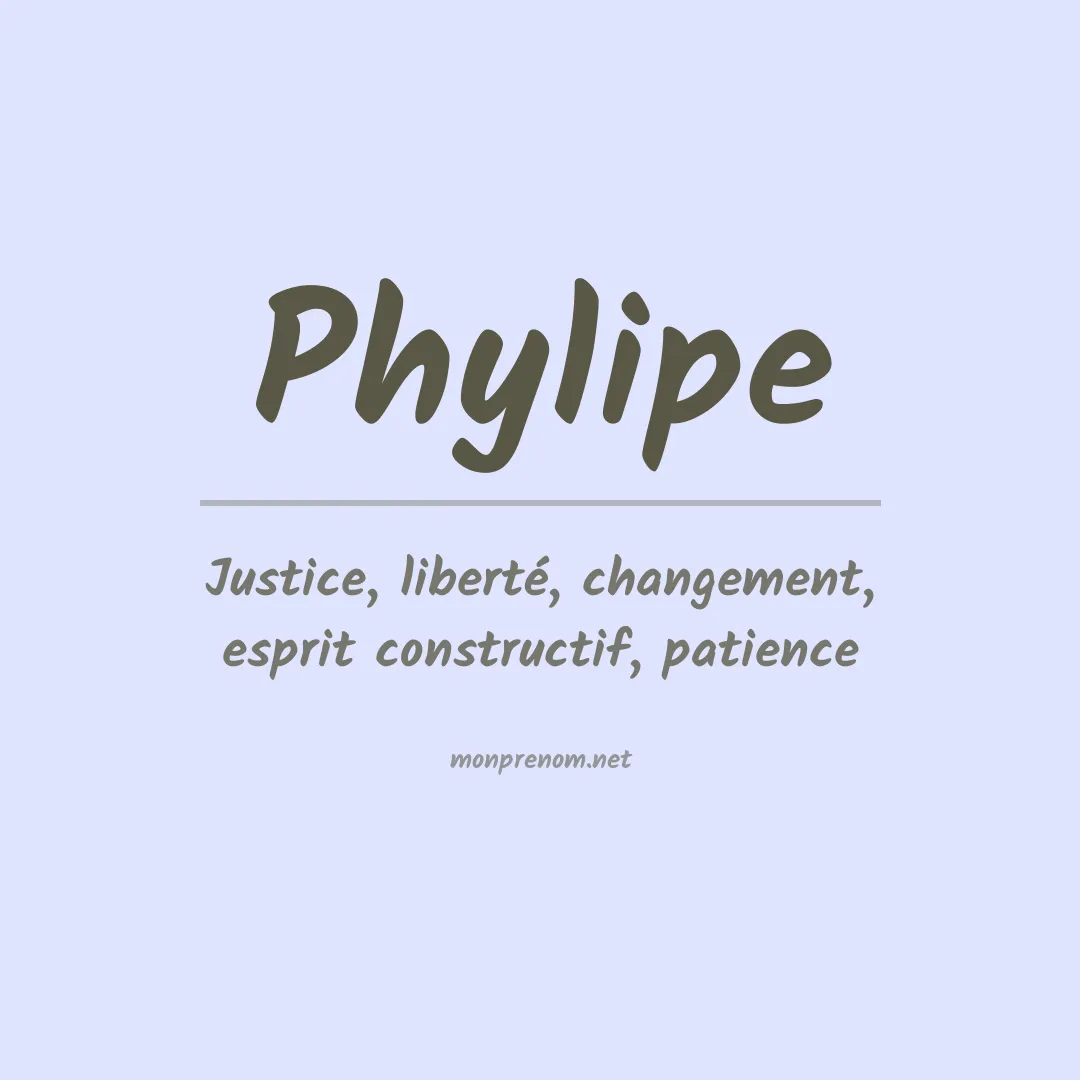 Prénom Phylipe