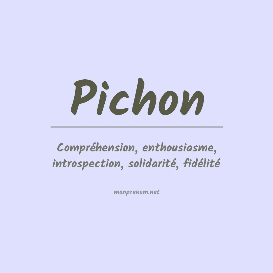 Prénom Pichon