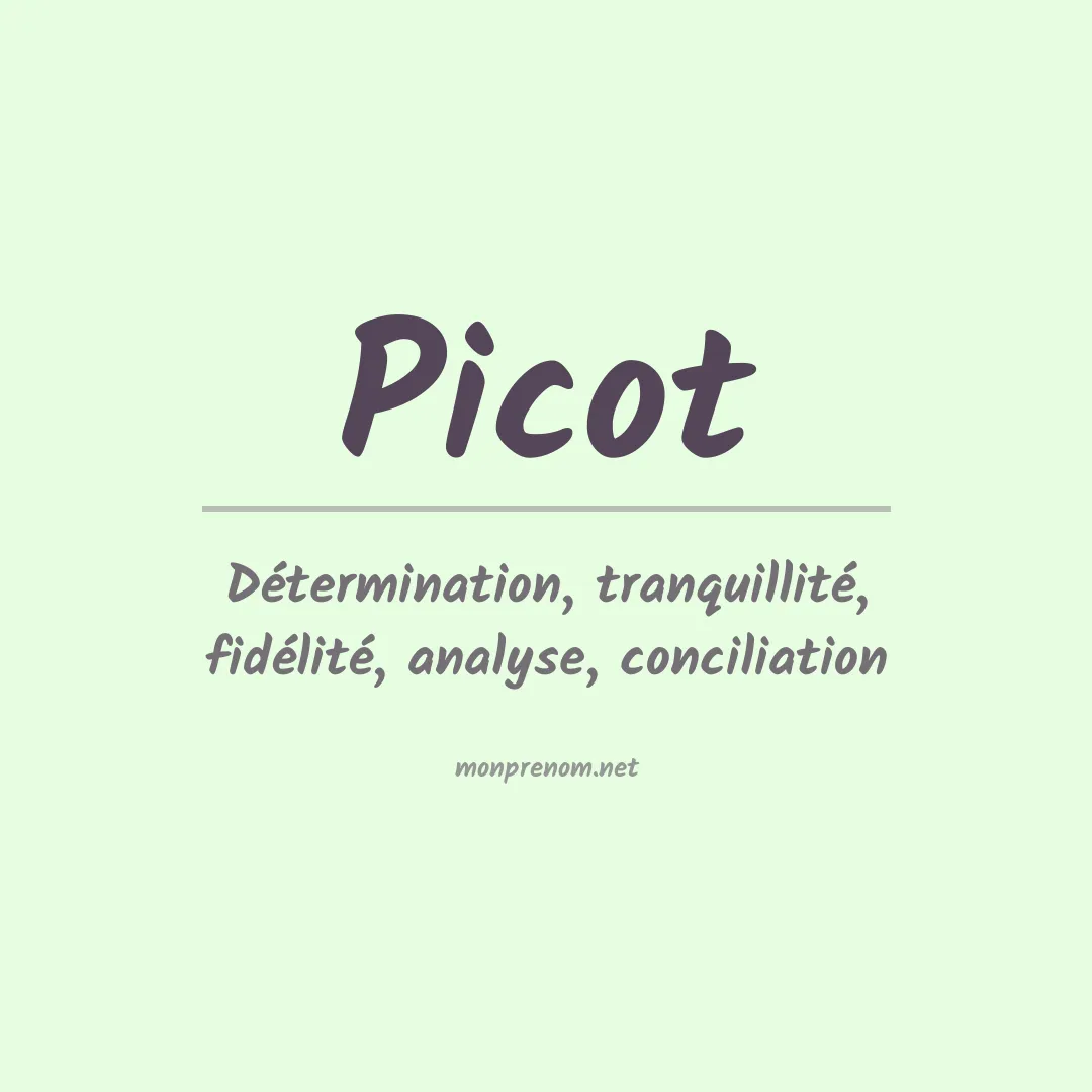 Prénom Picot