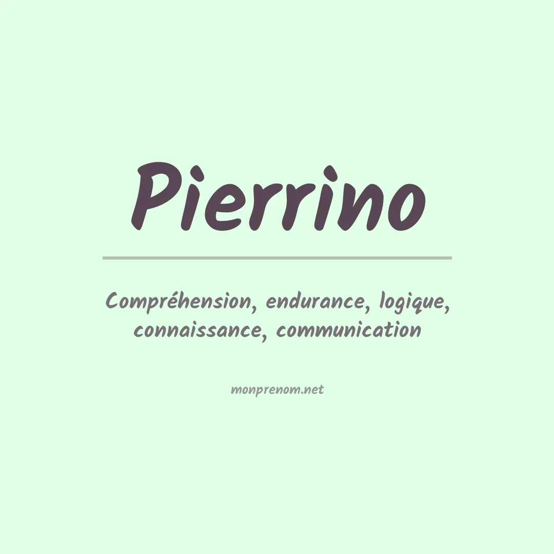 Prénom Pierrino