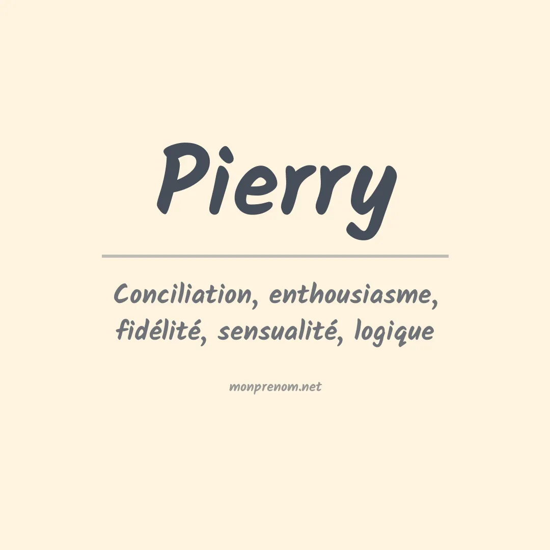 Prénom Pierry
