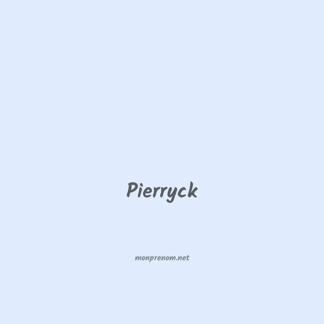 Pierryck en chinois
