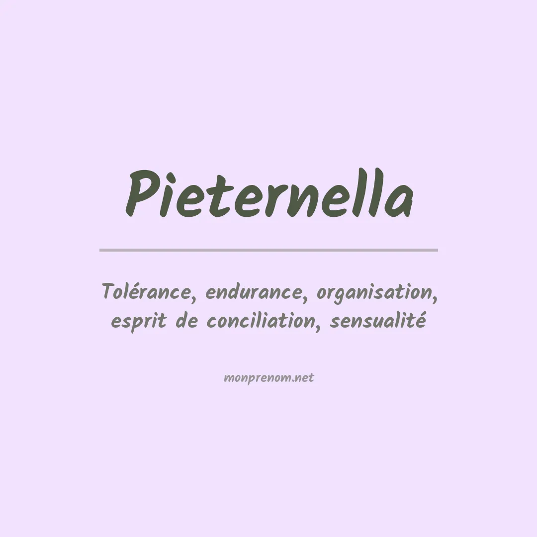 Prénom Pieternella