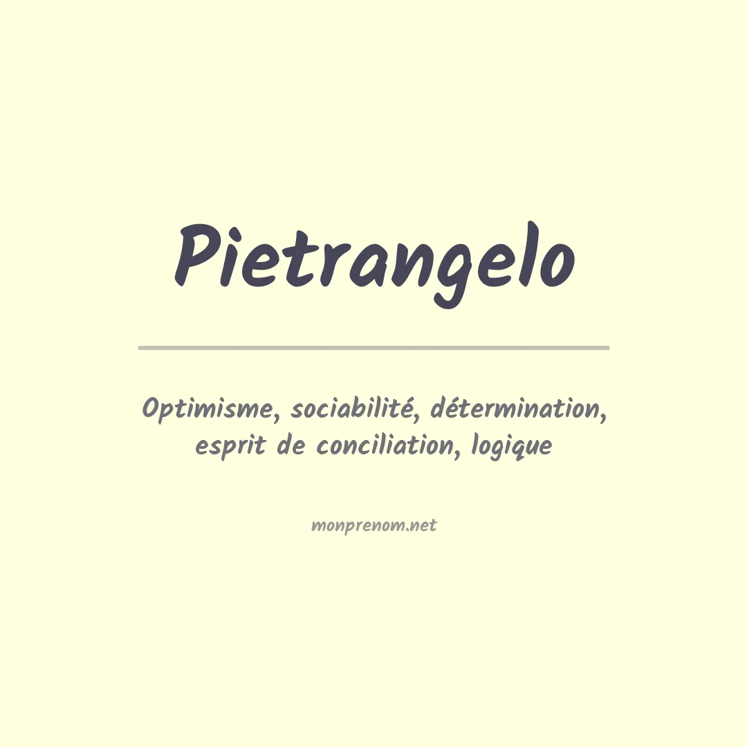 Prénom Pietrangelo