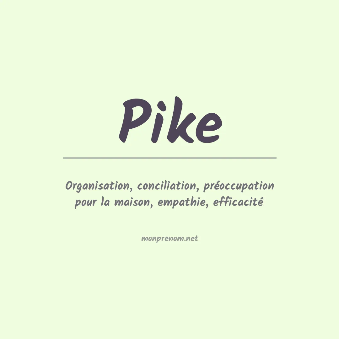 Prénom Pike