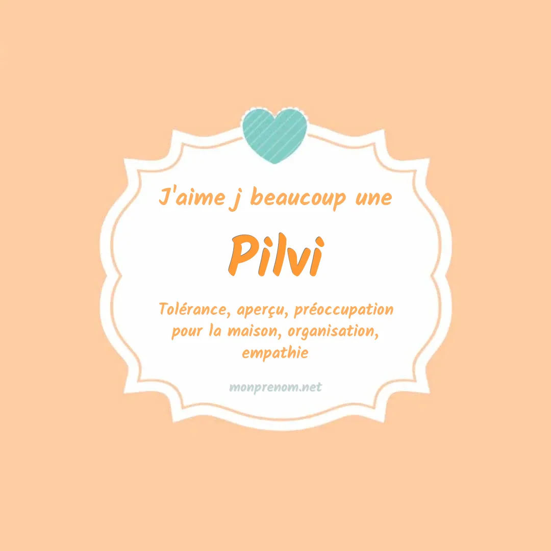 J'aime beaucoup Pilvi