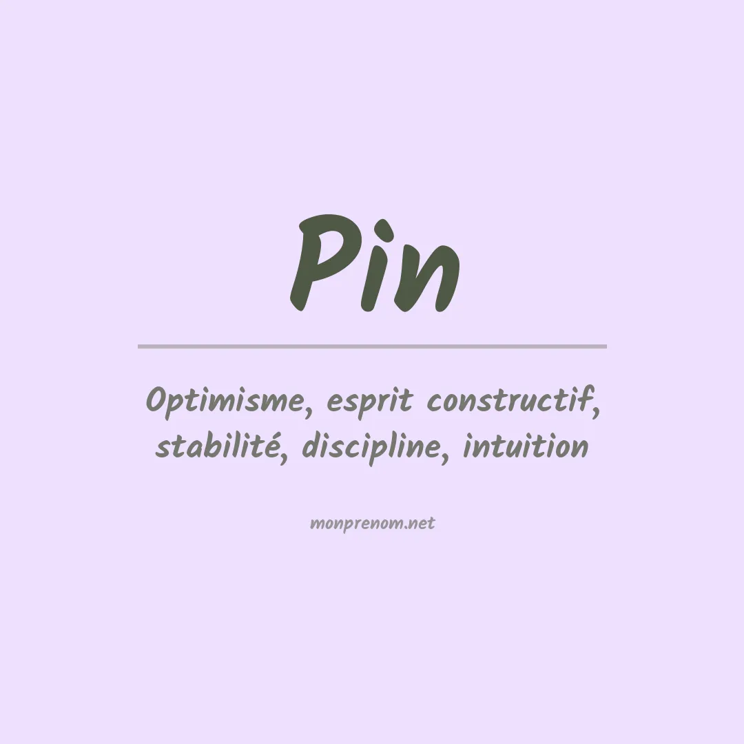 Prénom Pin