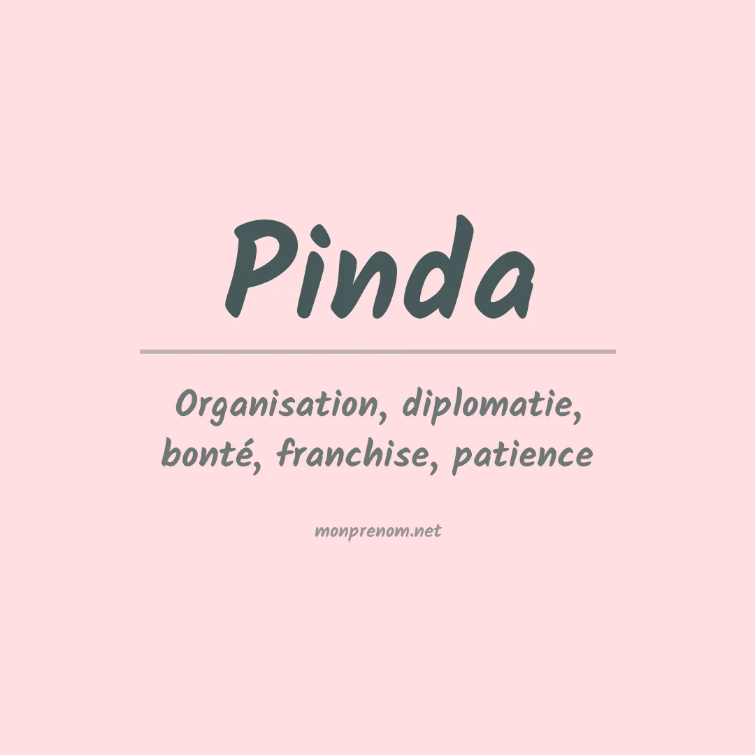 Signification du prénom Pinda