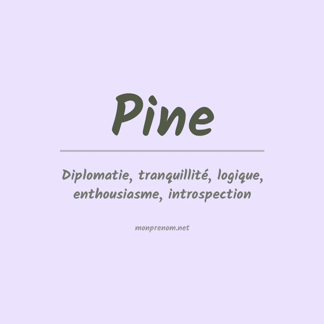 Prénom Pine