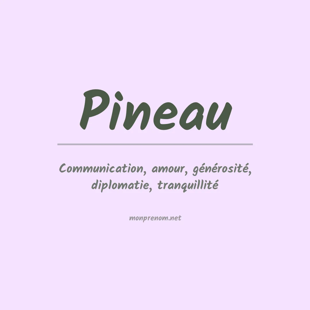 Prénom Pineau