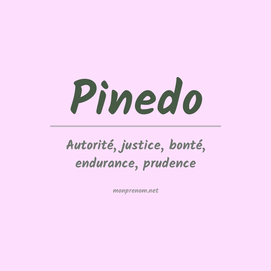Prénom Pinedo
