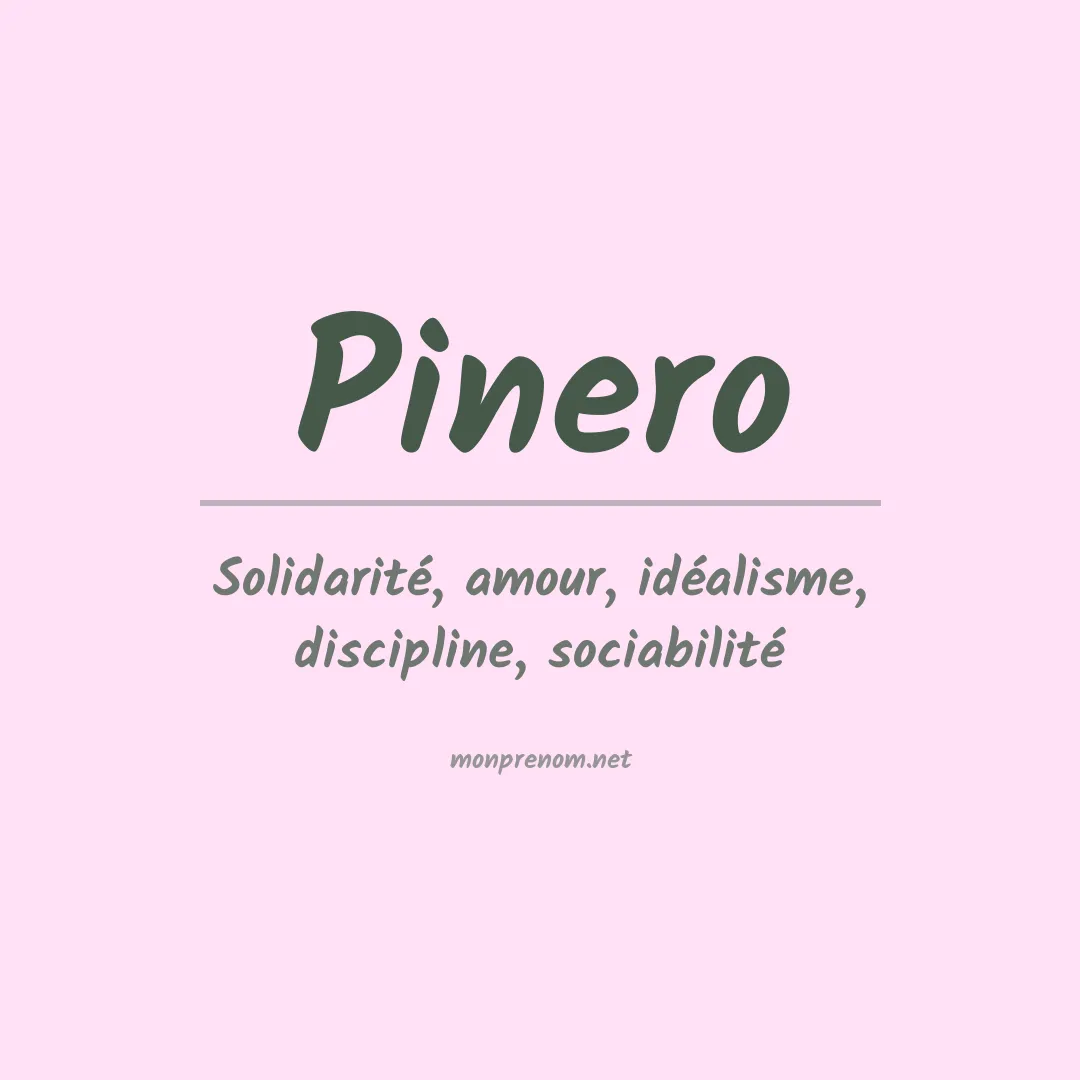Prénom Pinero