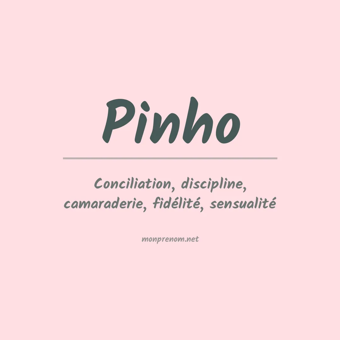 Prénom Pinho