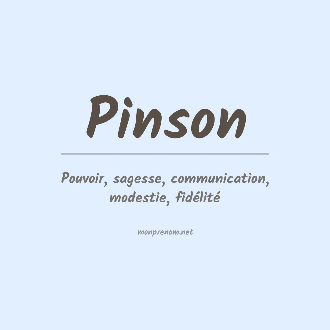 Prénom Pinson