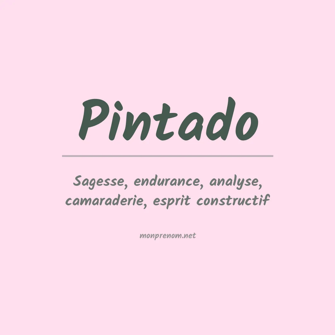 Prénom Pintado