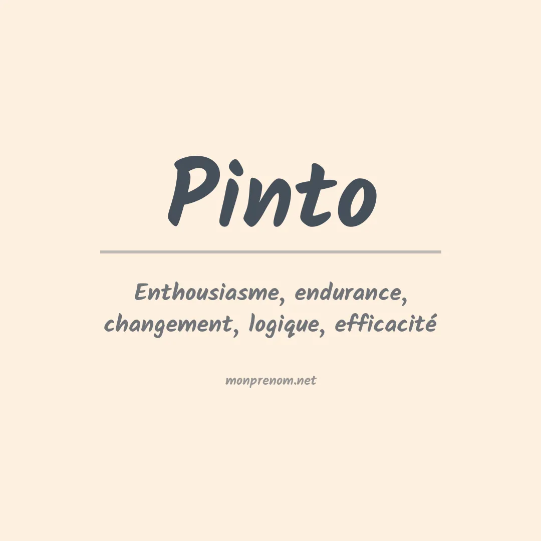 Prénom Pinto