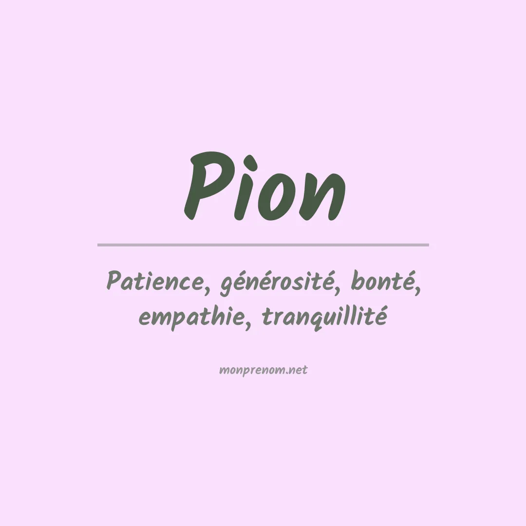 Prénom Pion