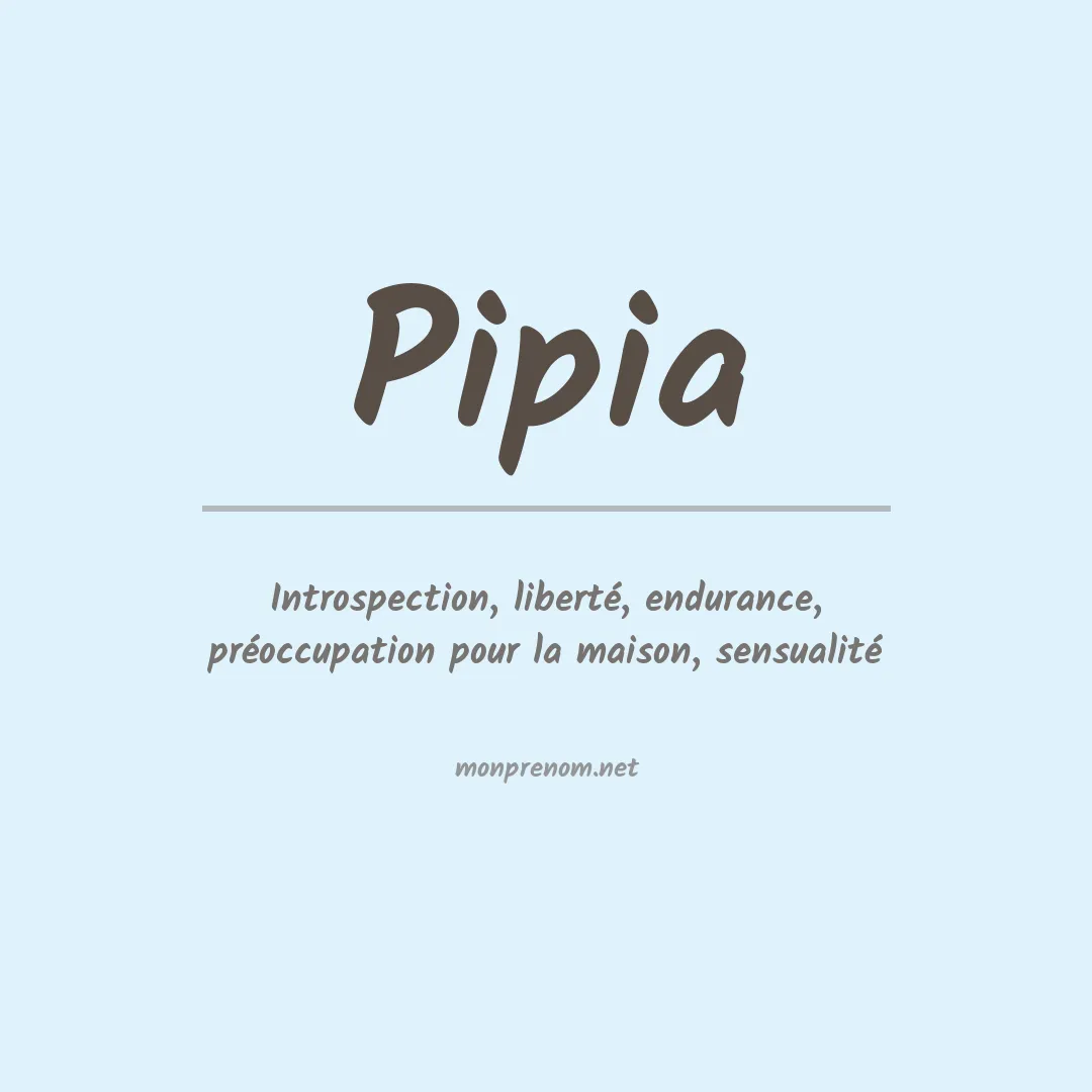 Prénom Pipia