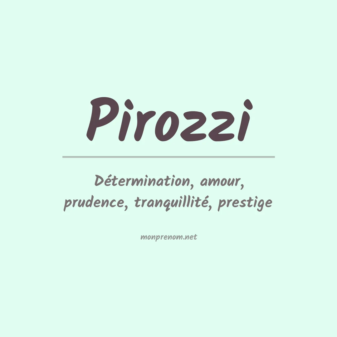 Prénom Pirozzi