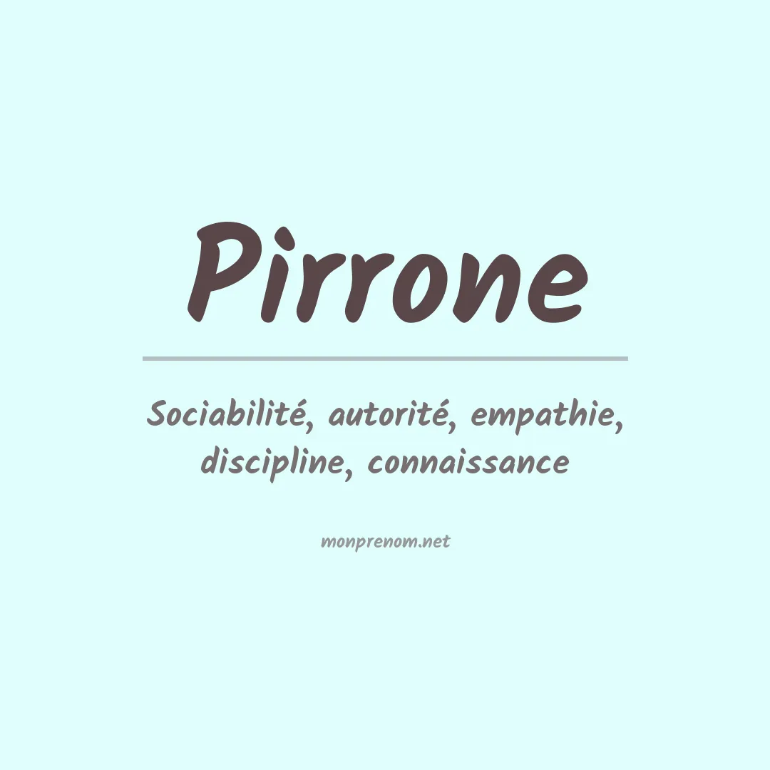 Prénom Pirrone
