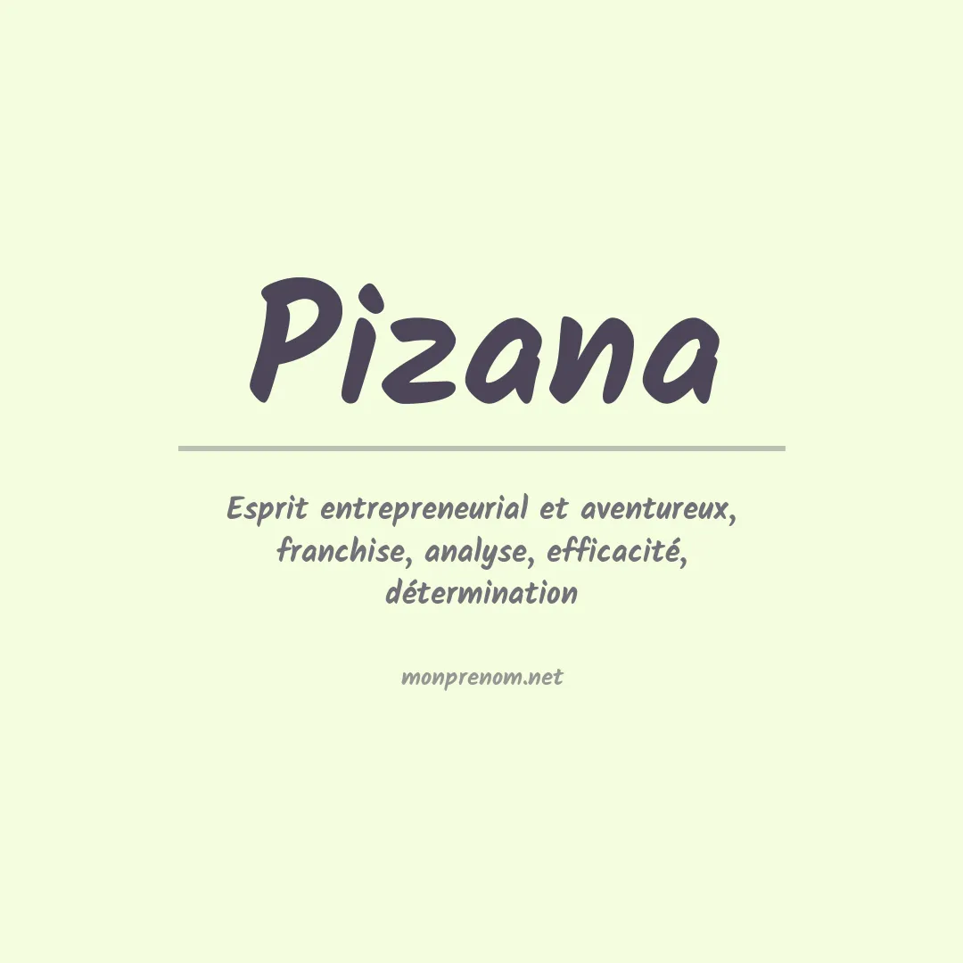 Prénom Pizana