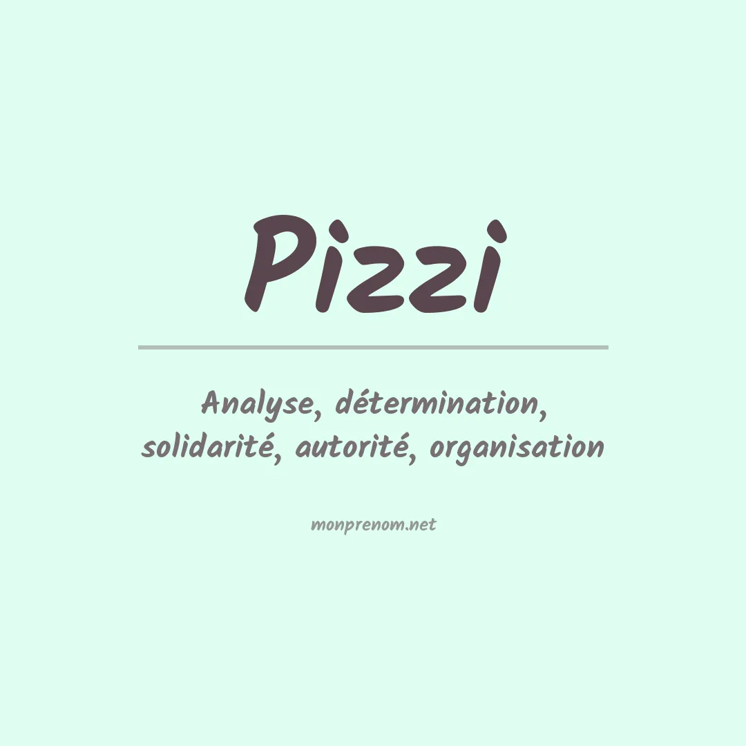 Prénom Pizzi