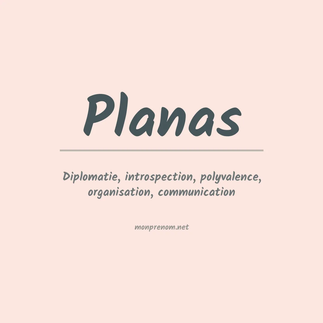 Prénom Planas