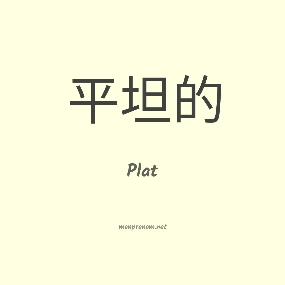 Plat en chinois