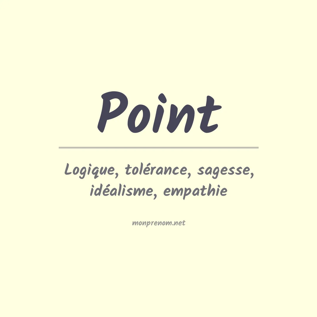 Prénom Point