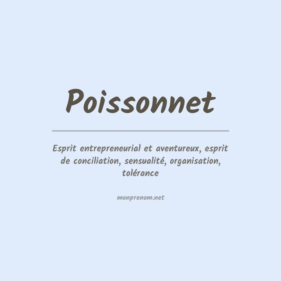 Signification du prénom Poissonnet