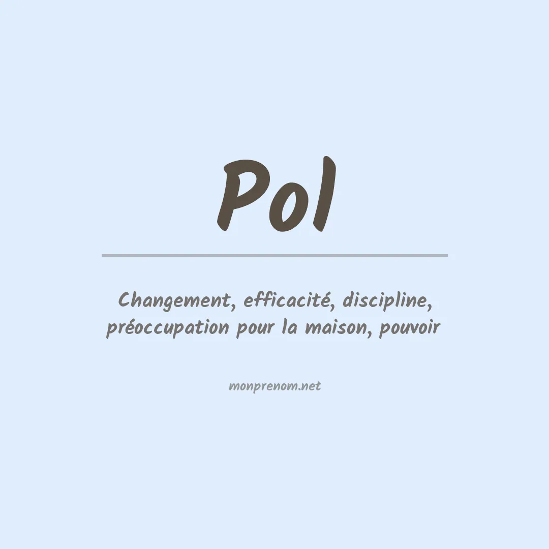 Prénom Pol