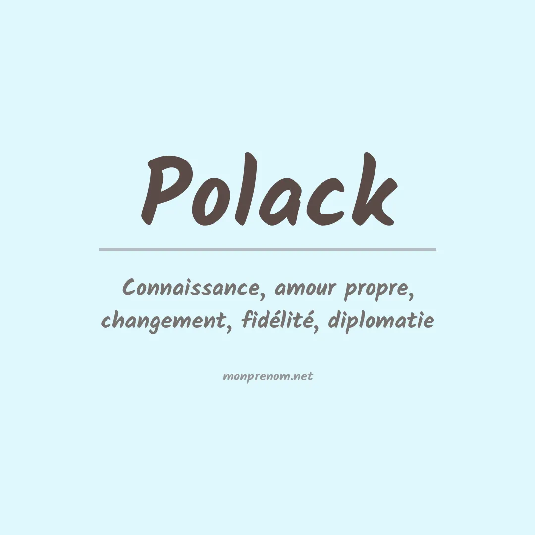 Prénom Polack