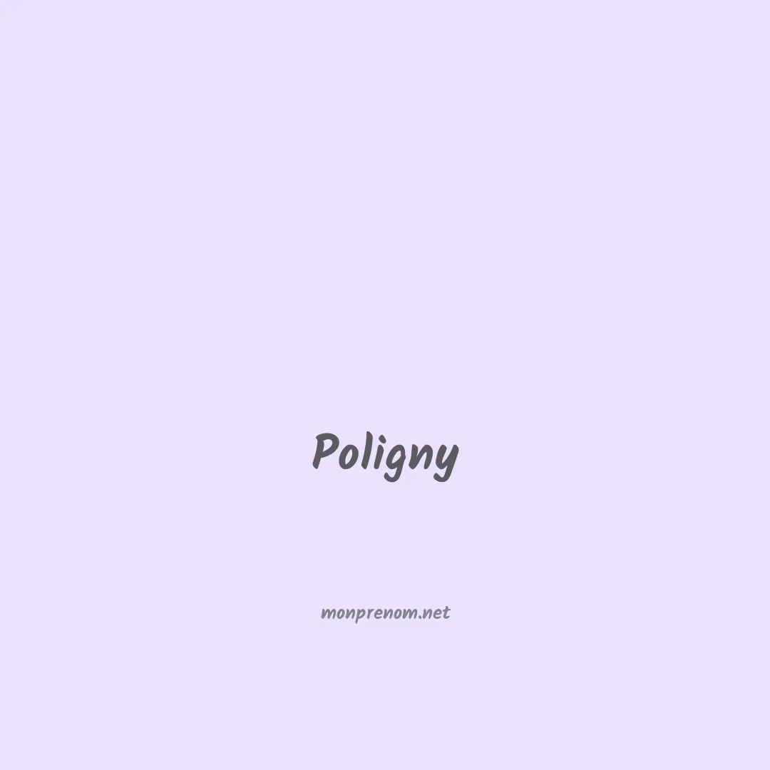 Poligny en chinois