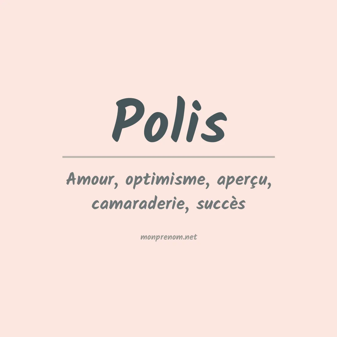 Prénom Polis