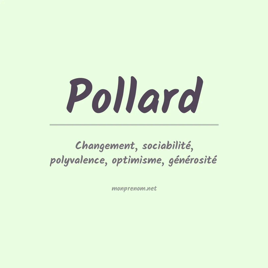 Prénom Pollard
