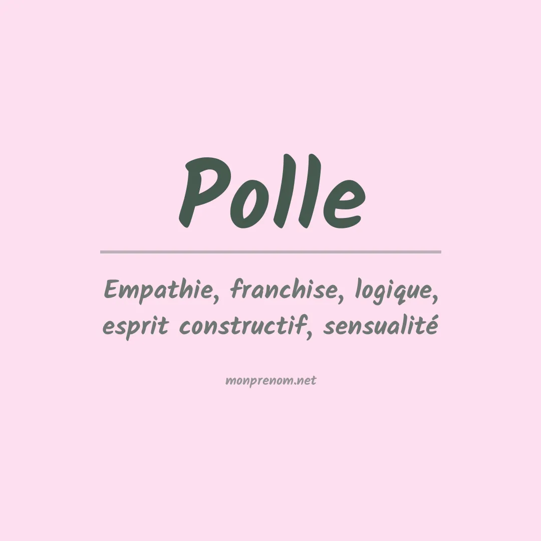 Signification du prénom Polle
