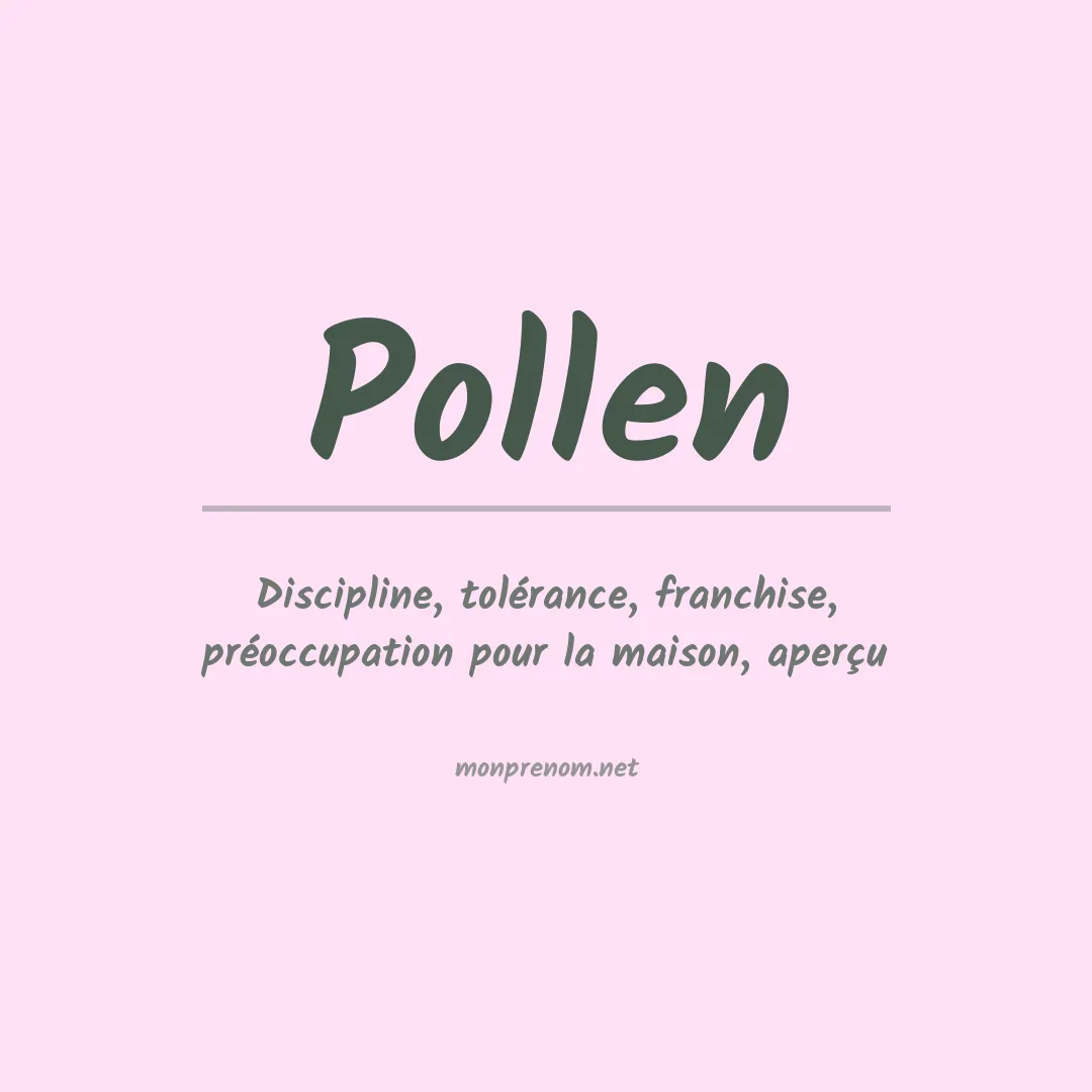 Prénom Pollen